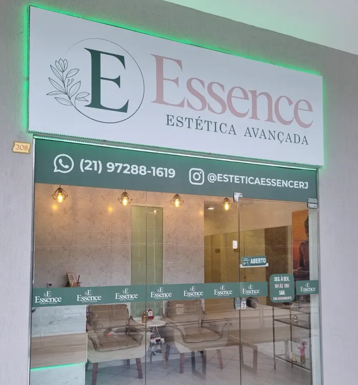 Fachada da Essence Estética Avançada no Shopping Barravento, em Piratininga, Niterói